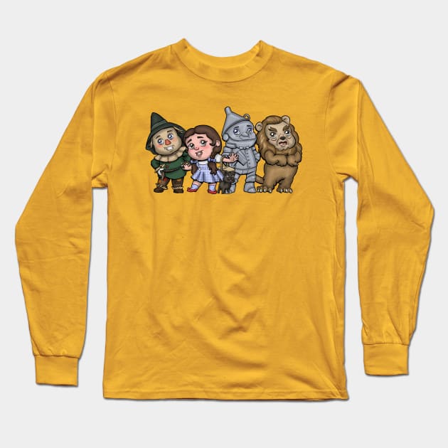 Off to see the Wizard! Long Sleeve T-Shirt by zacksmithart